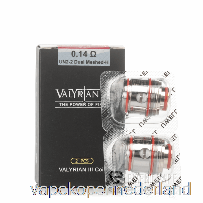 Elektronische Sigaret Vape Uwell Valyrian 3 Vervangende Spoelen 0.14ohm Un2-2 Spoelen